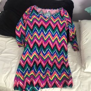 Lilly Pulitzer Hearts A Flutter 3/4 Sleeve Dress